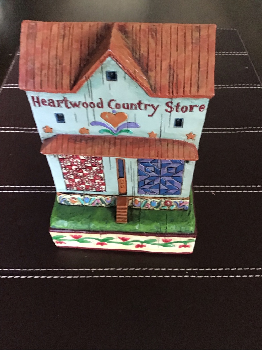 Jim Shore Heartwood Country Store - Blue, Green, Orange